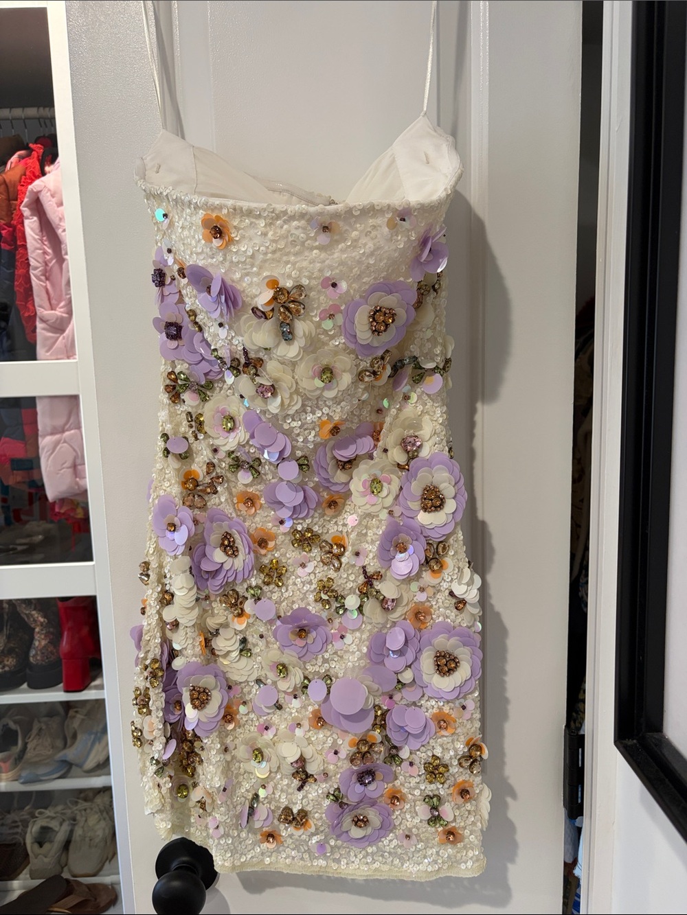 LoveShackFancy Deja Dress - Lilac Gloss - Picture 1 of 3